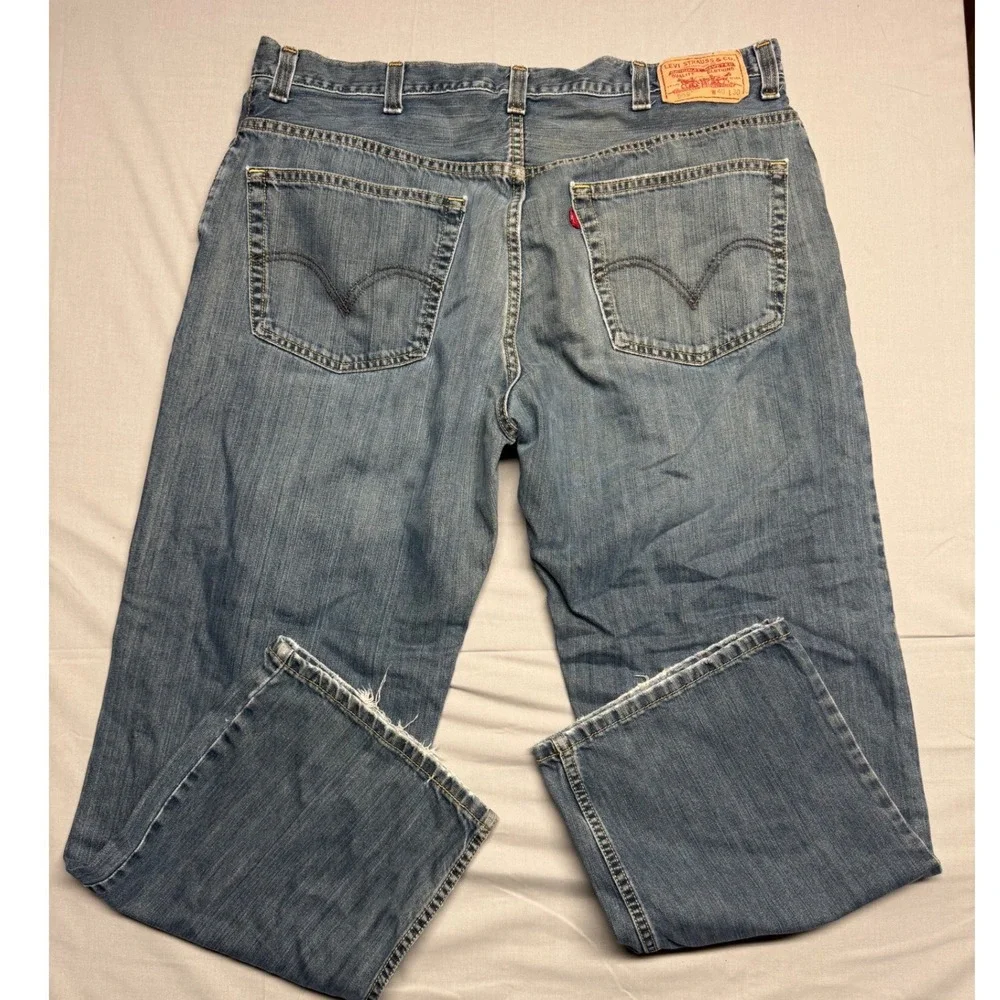 Levis 559 Relaxed Straight Jeans Mens 40x30 Blue Denim Medium Wash Y2K